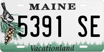 ME license plate 5391SE