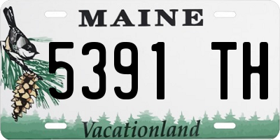 ME license plate 5391TH