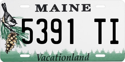 ME license plate 5391TI