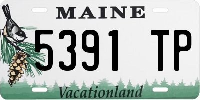 ME license plate 5391TP