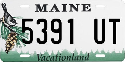 ME license plate 5391UT