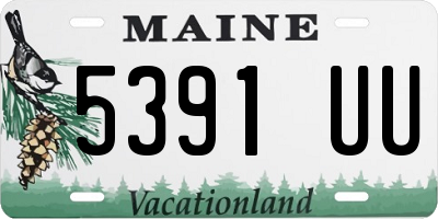 ME license plate 5391UU