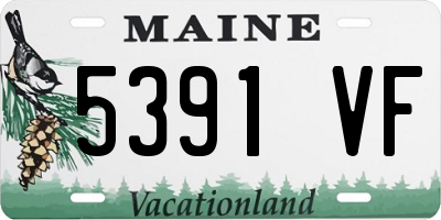 ME license plate 5391VF
