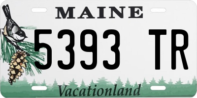 ME license plate 5393TR