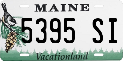 ME license plate 5395SI