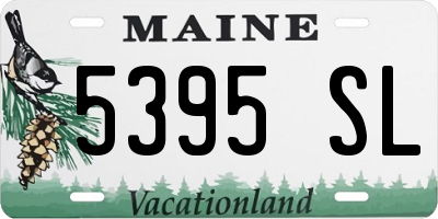 ME license plate 5395SL