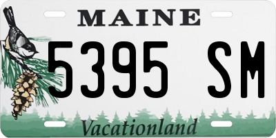 ME license plate 5395SM