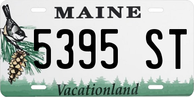 ME license plate 5395ST