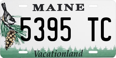 ME license plate 5395TC