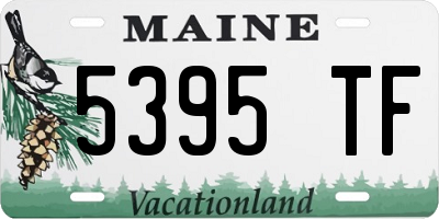 ME license plate 5395TF