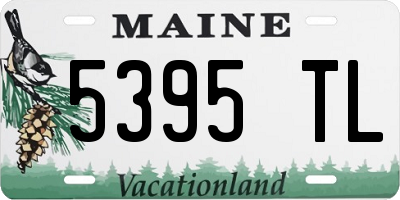 ME license plate 5395TL