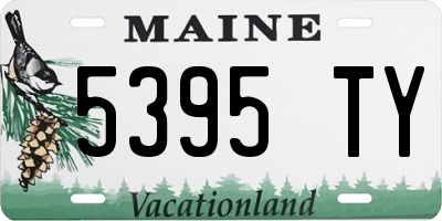 ME license plate 5395TY