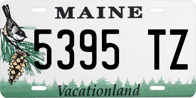 ME license plate 5395TZ