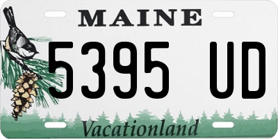 ME license plate 5395UD