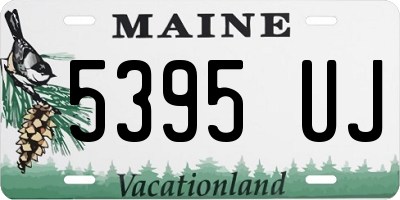 ME license plate 5395UJ