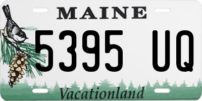 ME license plate 5395UQ