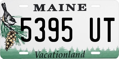 ME license plate 5395UT