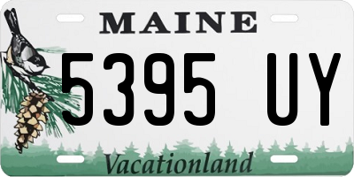 ME license plate 5395UY