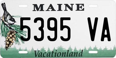 ME license plate 5395VA