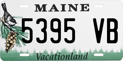 ME license plate 5395VB