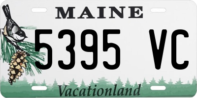 ME license plate 5395VC