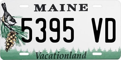 ME license plate 5395VD