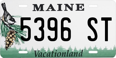 ME license plate 5396ST