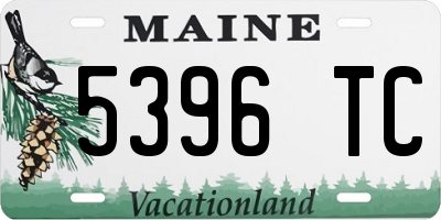 ME license plate 5396TC
