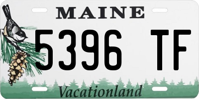 ME license plate 5396TF