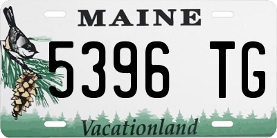 ME license plate 5396TG