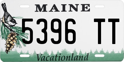 ME license plate 5396TT
