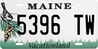 ME license plate 5396TW