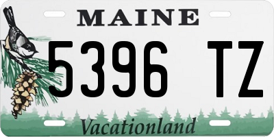 ME license plate 5396TZ