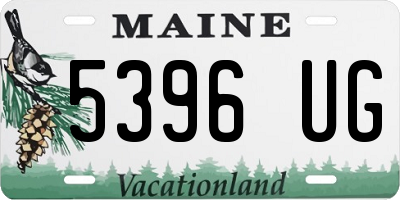ME license plate 5396UG