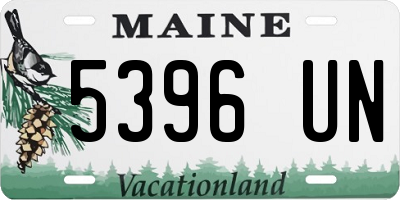 ME license plate 5396UN