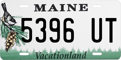 ME license plate 5396UT