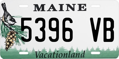ME license plate 5396VB