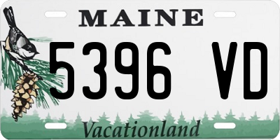 ME license plate 5396VD