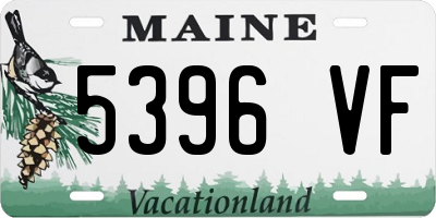 ME license plate 5396VF