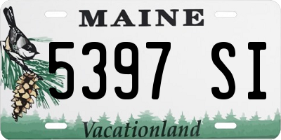 ME license plate 5397SI