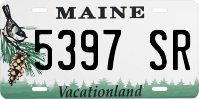 ME license plate 5397SR