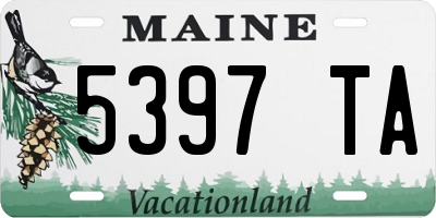 ME license plate 5397TA