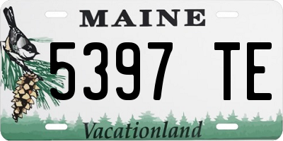 ME license plate 5397TE