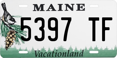 ME license plate 5397TF
