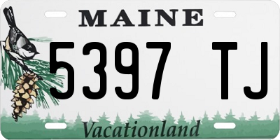ME license plate 5397TJ