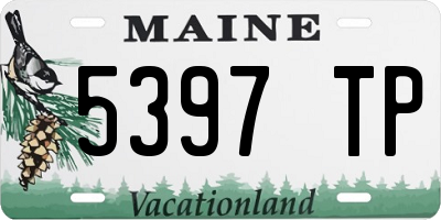 ME license plate 5397TP