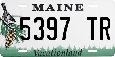 ME license plate 5397TR