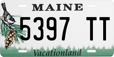 ME license plate 5397TT