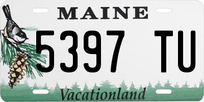 ME license plate 5397TU