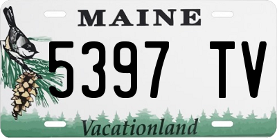 ME license plate 5397TV
